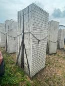 (14) 3' x 8' Wall-Ties Textured Brick Aluminum Concrete Forms 8