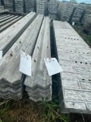 (9) 8' W's Wall-Ties Textured Brick Aluminum Concrete Forms 8