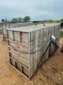 (36) 3' x 4' Wall-Ties Textured Brick Aluminum Concrete Forms 8