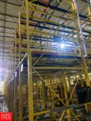 Sections Drive in Racking, 3 Tier, 3 Deep, With Slide Rail System **MAY BE REMOVED BY THE BUYER