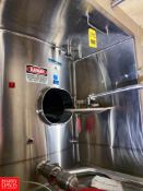 Mueller 6,000 Gallon, S/S Jacketed Tank, With Vertical Agitation, Serial F-3218-4 Rigging Fee: $