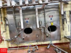 Mueller 1,500 Gallon, S/S 2 Compartemnt Rectangular Jackted, Tank, S/S Front , With Vertical