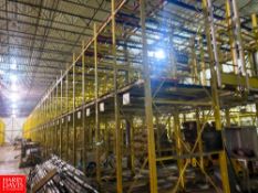Sections Drive in Racking, 3 Tier, 3 Deep, With Slide Rail System **MAY BE REMOVED BY THE BUYER