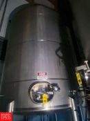 Mueller 7,000 Gallon S/S Vertical Tank, With Vertical Agitation, Model ATMOS, Rigging Fee: $8500