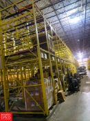 Sections Drive in Racking, 3 Tier, 3 Deep, With Slide Rail System **MAY BE REMOVED BY THE BUYER
