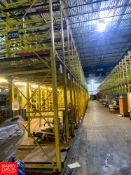 Sections Drive in Racking, 3 Tier, 3 Deep, With Slide Rail System **MAY BE REMOVED BY THE BUYER