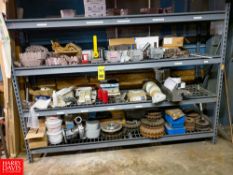 Gear Boxes, Sprockets, Various Pump parts With Shelf Rigging Fee: $525