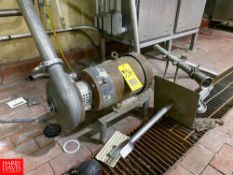 Fristam 7.5 Hp. Centrifugal Pump, Model, FT401-205 3'Inlet/Outlet, Clamp Type Rigging Fee: $75