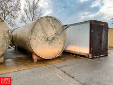 Mueller 20,000 Gallon, S/S Jacketed Silo, With Vertical Agitation Rigging Fee: $1500