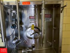 Mueller 25,000 Gallon, S/S Jacketed Silo, With Agitation Model 35VW25-380 Serial 138929-1 **