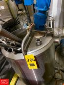 S/S Mix Tank Skid, With Pump, and Controls, Approx 50Gal. Rigging Fee: $200