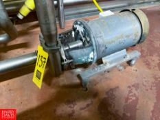 TriClover 5hp. Centrifugal Pump, Serial N4120, 2'' Inlet/Outlet Rigging Fee: $75