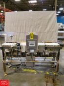Safeline Mettler Toledo Metal Detector, Model SL2000, With Powered Conveyor Rigging Fee: $200