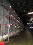 Sections of Pallet Racking to Include: (27) 18' Uprights, (208) 8' Horizontals, with Metal Decking
