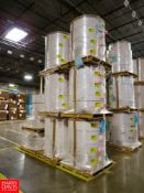 Pallets of Raw Paper Lobrite White, 12 X 5