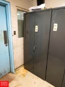 Metal 2-Door Vertical Storage Cabinet with Contents to Include: Assorted Air Fittings, Springs,