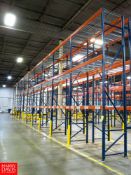 Sections of Pallet Racking to Include: (22) 18' Uprights, (120) 8' Horizontals, with Metal Decking