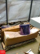Pallet of Plastic Curtain Material Rigging Fee: $100