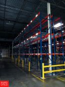 Sections of Pallet Racking to Include: (16) 18' Uprights, (84) 8' Horizontals, with Metal Decking