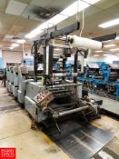 Witt Engineering Offset Printing Press 4- Color, Electronic Web Guides, with Electrical Cabinet