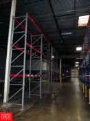 Sections of Pallet Racking to Include: (8) 18' Uprights, (36) 8' Horizontals