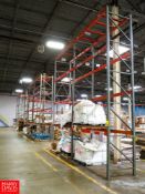 Sections of Pallet Racking to Include: (10) 18' Uprights, (42) 8' Horizontals