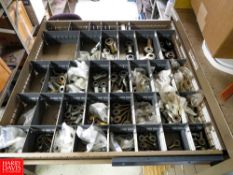 Contents of Vidmar Cabinet to Include: Assorted Bearings, Sanko Parts, Metric Screws