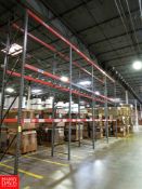 Sections of Pallet Racking to Include: (15) 18' Uprights, (66) 8' Horizontals