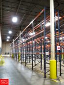 Sections of Pallet Racking to Include: (26) 18' Uprights, (144) 8' Horizontals