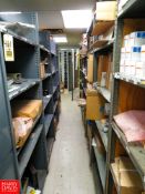 Sections of Metal Shelving with Contents to Include: Assorted Circuit Boards, Metler Toledo Power