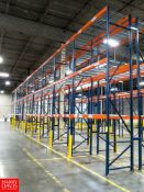 Sections of Pallet Racking to Include: (22) 18' Uprights, (120) 8' Horizontals, with Metal Decking