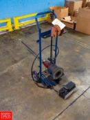 Die Positioning Cart with Power Team Hydraulic Pump Rigging Fee: $80