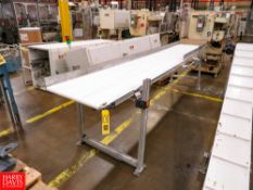 12' X 2' Powered Belt Style Conveyor Rigging Fee: $200