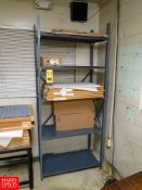 Metal Shelving Unit with Contents to Include: Film Rigging Fee: $100