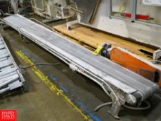 18' X 1' Powered Belt Style Incline Conveyor Rigging Fee: $100-800