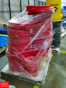 Pallet of Green Poly Cans Rigging Fee: $100