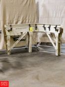 New London 90° Powered Conveyor, Model 470-4 1/2