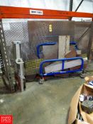 Mobile Material Cart with Contents to Include: Expanded Metal Rigging Fee: $300