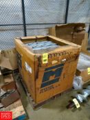 Pallet of Conveyor Buckets Rigging Fee: $100