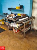 S/S Table with Contents to Include: Printing Press Spare Parts Rigging Fee: $150