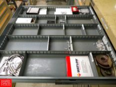Contents of Vidmar Cabinet to Include: Banner Shaker Parts, Micro Switches, Banner Photoelectrics,