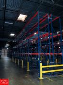 Sections of Pallet Racking to Include: (16) 18' Uprights, (84) 8' Horizontals, with Metal Decking
