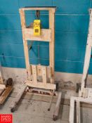 Manual Winch Roll Handling Cart Rigging Fee: $80