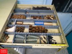 Contents of Vidmar Cabinet to Include: Miller Printing Press Parts