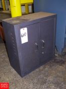 Small Metal 2-Door Vertical Storage Cabinet