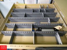 Contents of Vidmar Cabinet to Include: Dorner Conveyor Parts, Bushings, Spur Gears, Couplings,