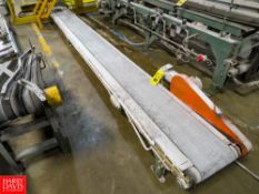 18' X 1' Powered Belt Style Conveyor Rigging Fee: $200