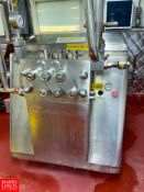 2021 Rebuilt Gaulin 2-Stage Homogenizer Model 500 M18-2.5PS : SN 93059154; New Motor installed