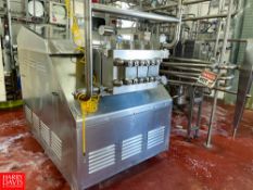 DeLaval 2-Stage Homogenizer Model DL-45 : SN 1715125, 5,000 PSI Rigging fee: $1850