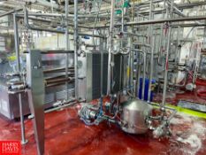 1,000 GPH Pasteurizer with 4-Zone S/S Frame Plate Heat Exchanger, 6-Pass S/S Holding Tube, Tri